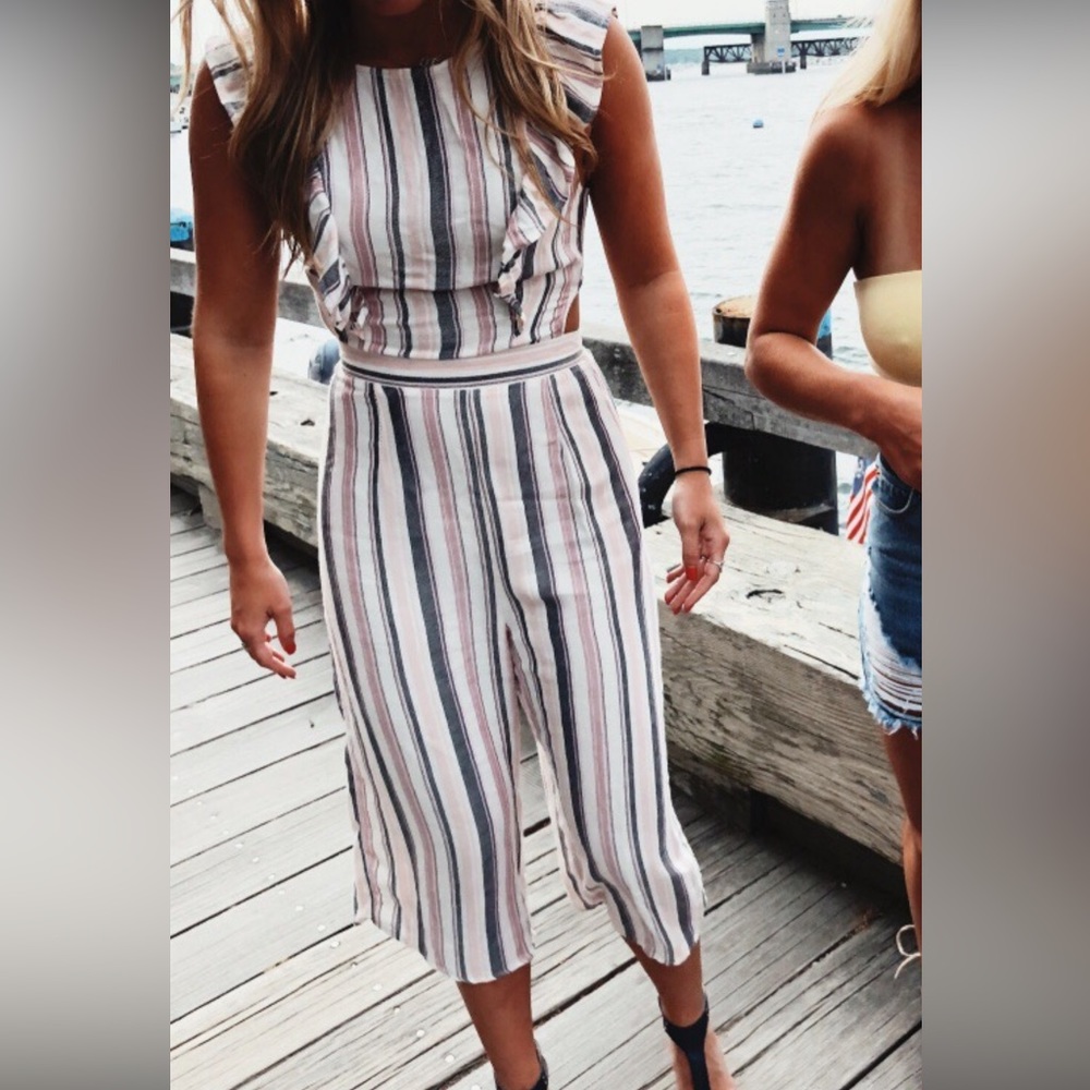 Striped Jumpsuit